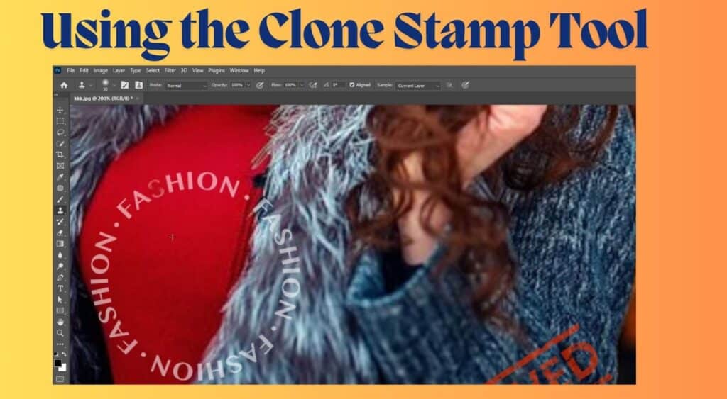 Using the Clone Stamp Tool