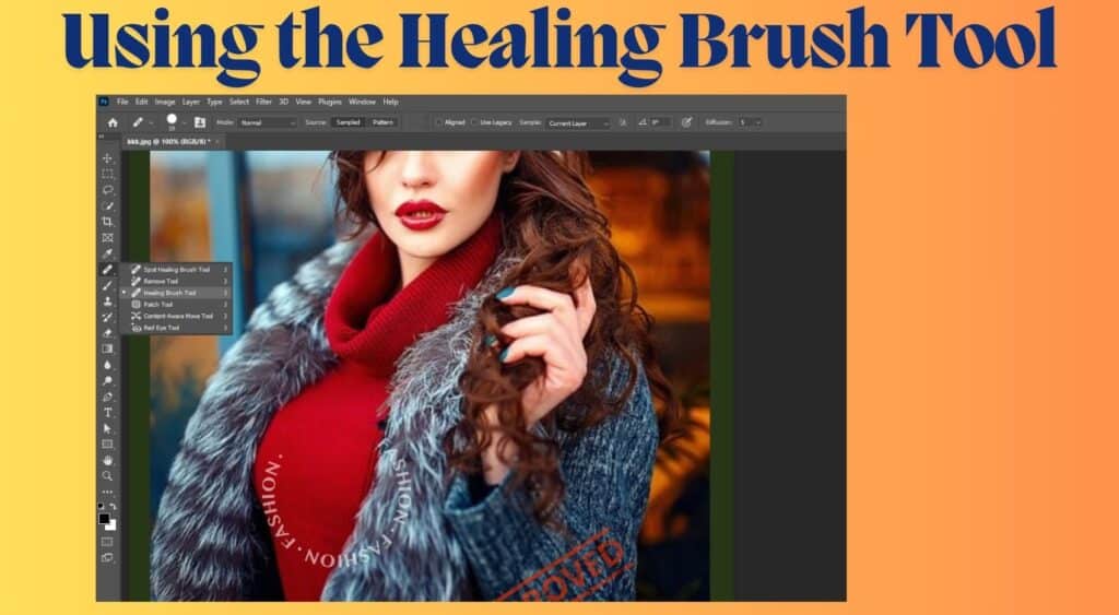 Using the Healing Brush Tool